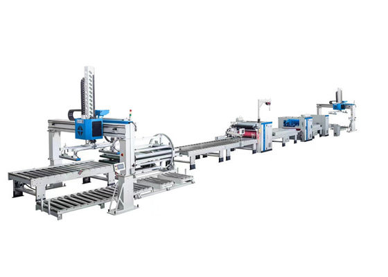 Μηχανή στρώσης πλακών MDF 110kW SIEMENS PLC ελεγχόμενη